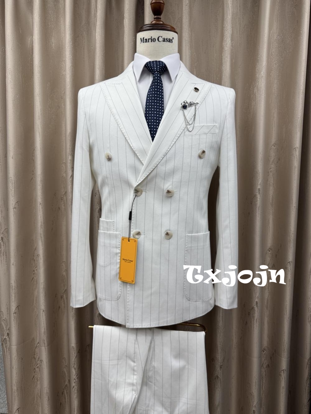 Elegant Formal Men'S Wear - 2026 Новый полосатый костюм, комплект из