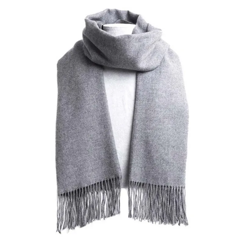 Men Formal Wear With Scarf - Botvotee однотонный шарф из искусственного кашемира