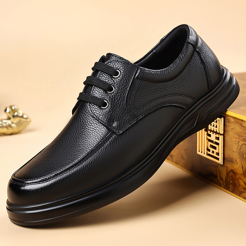 Formal Men Daily Wear Footwear - Мужские кожаные оксфорды на шнуровке с