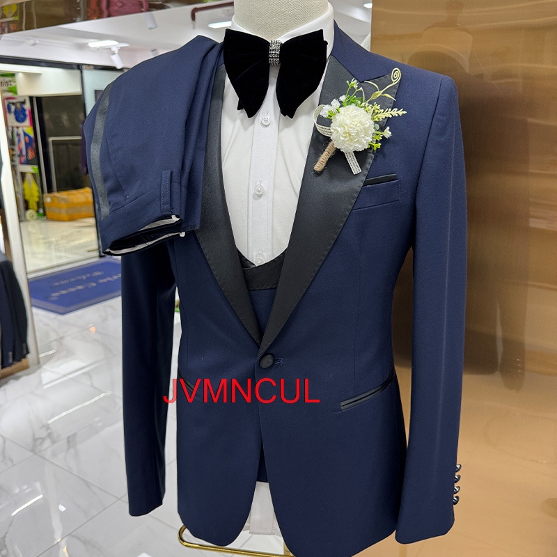 Elegant Formal Men'S Wear - Мужской костюм-тройка Slim Fit: пиджак, жилет,