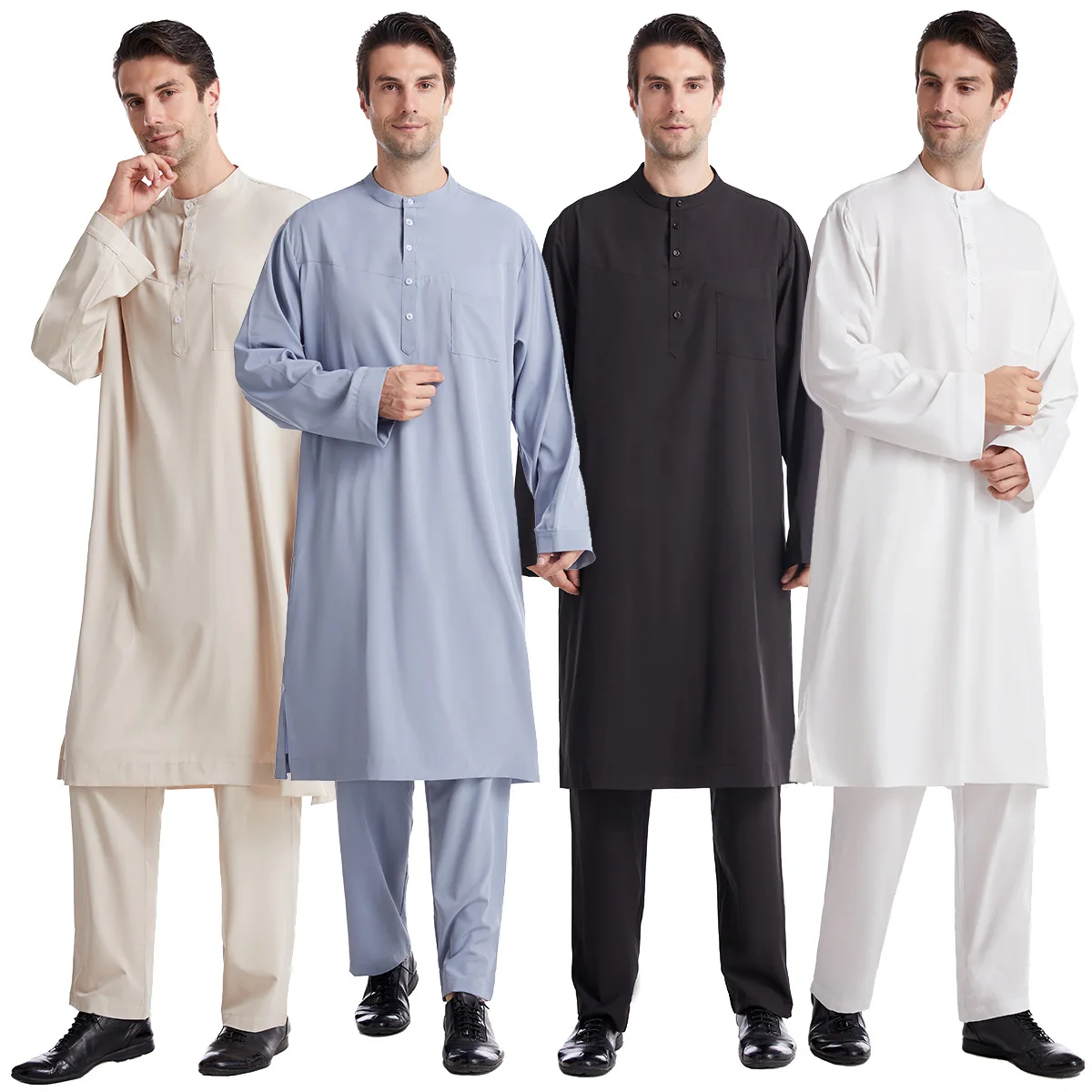 Arabic Formal Wear Men - Мусульманские мужчины Jubba Thobe 2-Pice Set