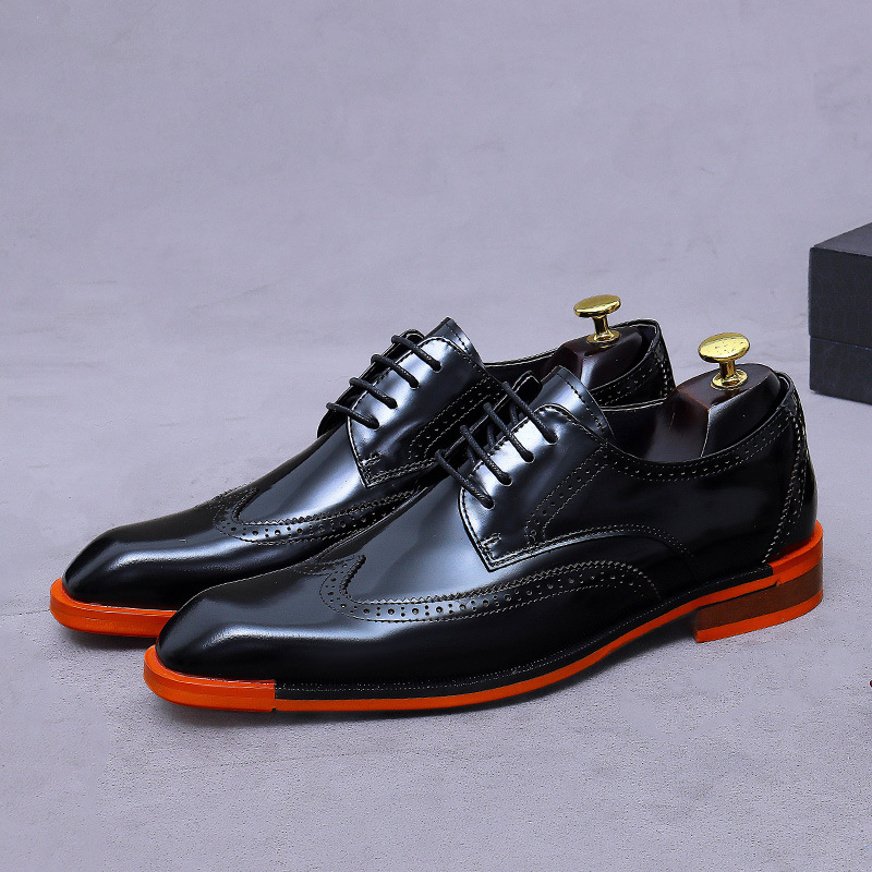 Formal Men Daily Wear Footwear - Мужские туфли-оксфорды из натуральной кожи, низкие,
