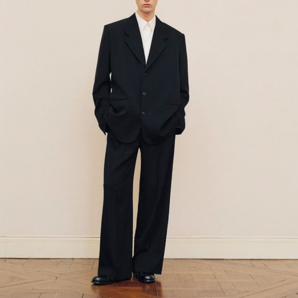 Men'S Formal Wear In Wedding - Мужской черный костюм большого размера, однобортный