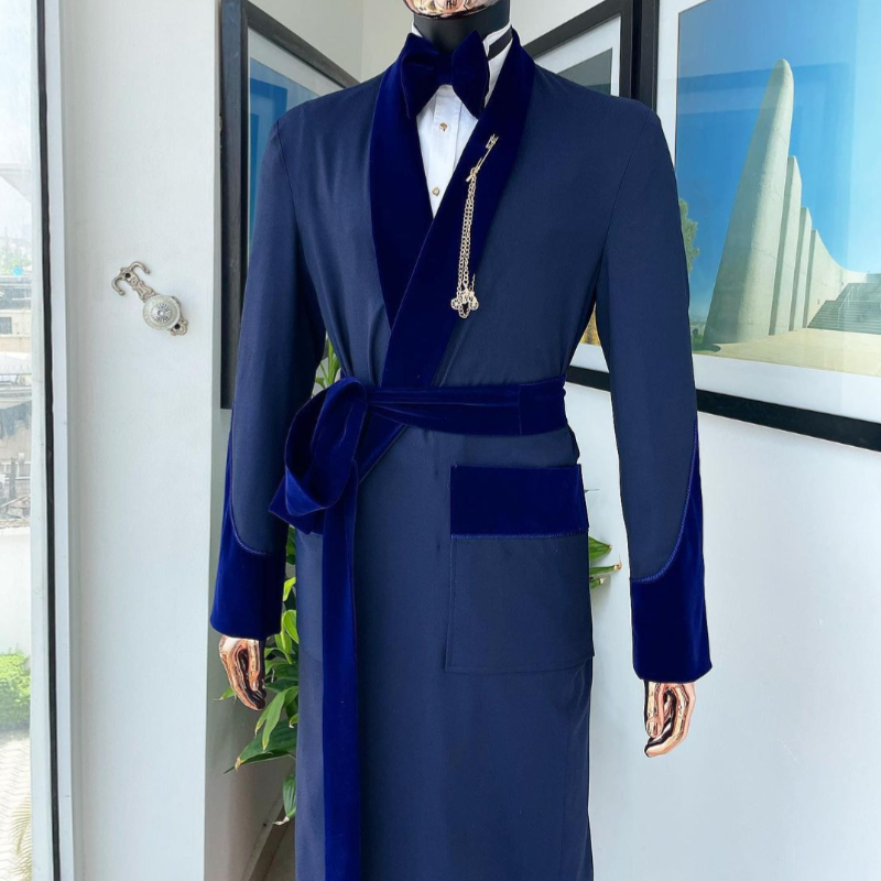 Men Formal Wear Blue - Королевский синий мужской костюм на заказ,
