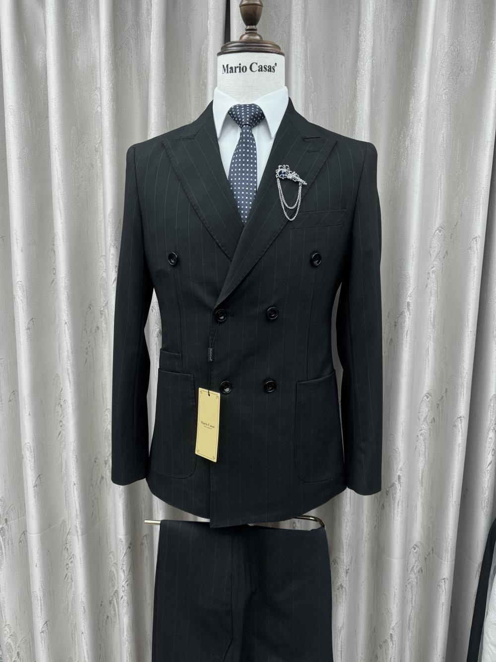 2026 Новый полосатый костюм, к – обзор и цена Elegant Formal Men'S Wear