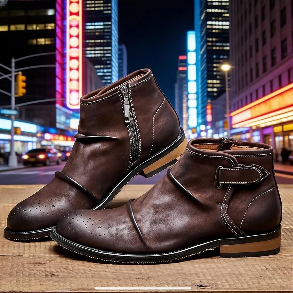 Мужские ботинки-броги до щикол – обзор и цена Formal Men Daily Wear Footwear
