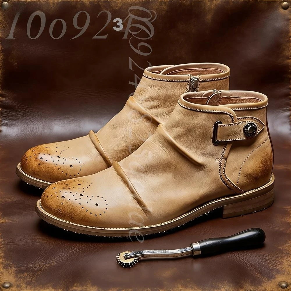 Мужские ботинки-броги до щикол – обзор и цена Formal Men Daily Wear Footwear