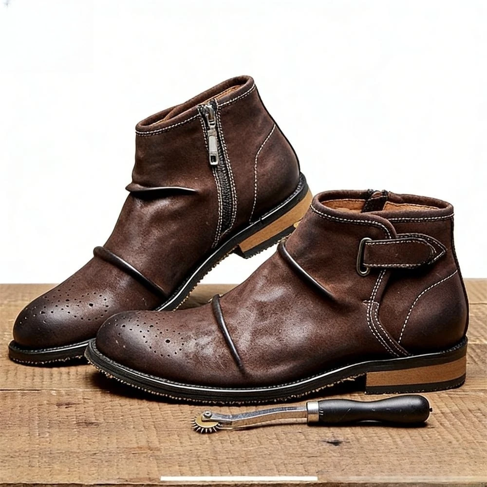 Мужские ботинки-броги до щикол – обзор и цена Formal Men Daily Wear Footwear