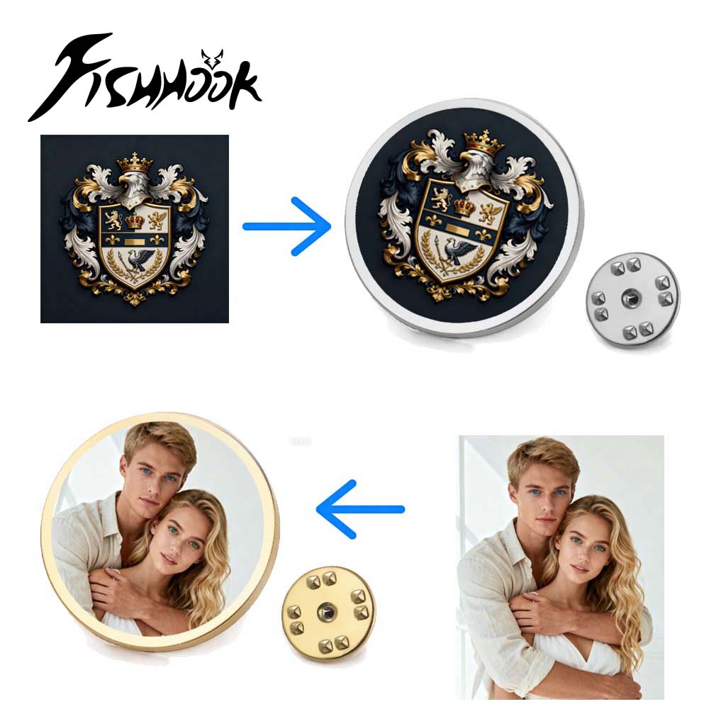 Фото-значок на заказ с печатью – обзор и цена Tuxedo Lapel Pin