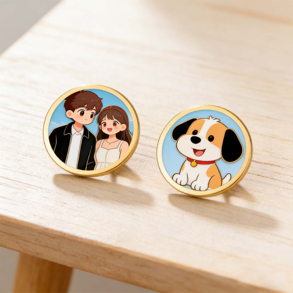 Фото-значок на заказ с печатью – обзор и цена Tuxedo Lapel Pin