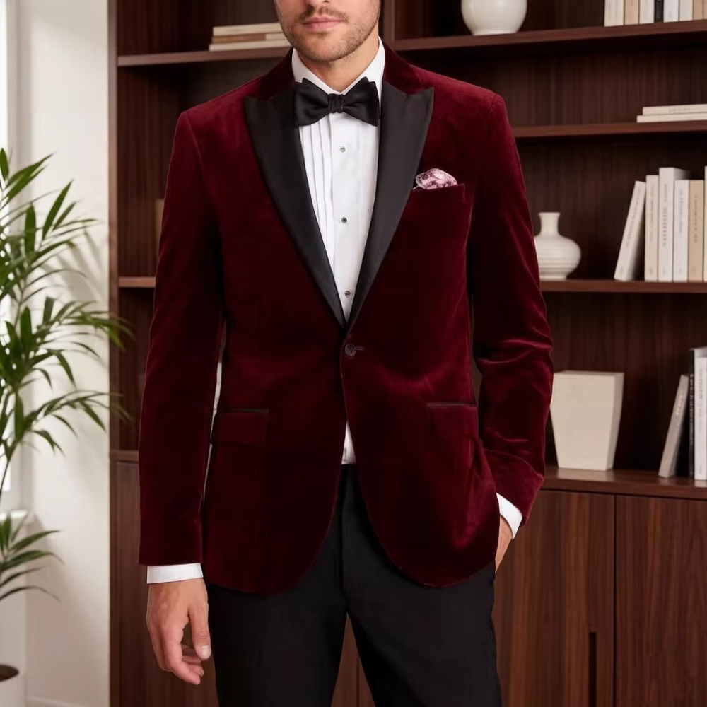 Мужской бархатный костюм-тройк – обзор и цена Elegant Formal Men'S Wear