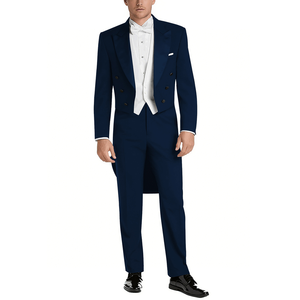 Мужской атласный костюм с пико – обзор и цена Elegant Formal Men'S Wear