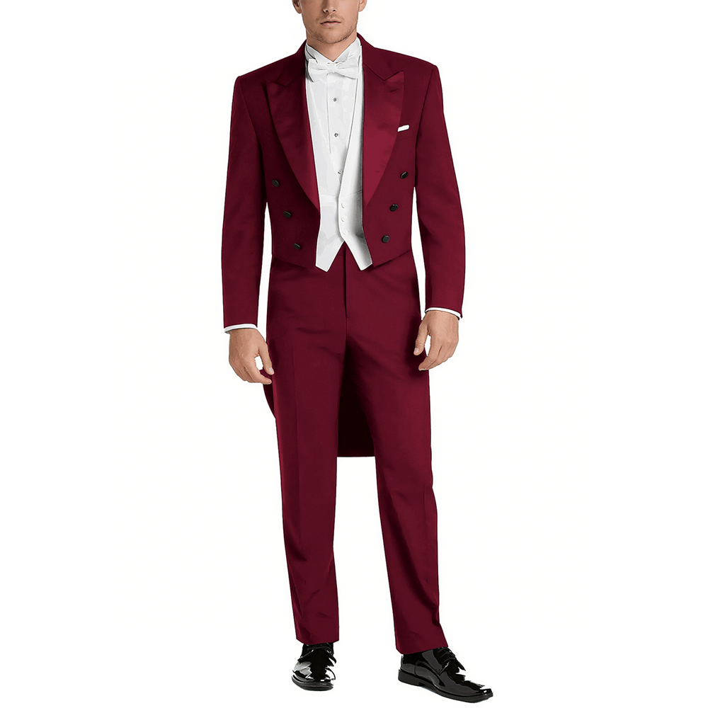 Мужской атласный костюм с пико – обзор и цена Elegant Formal Men'S Wear