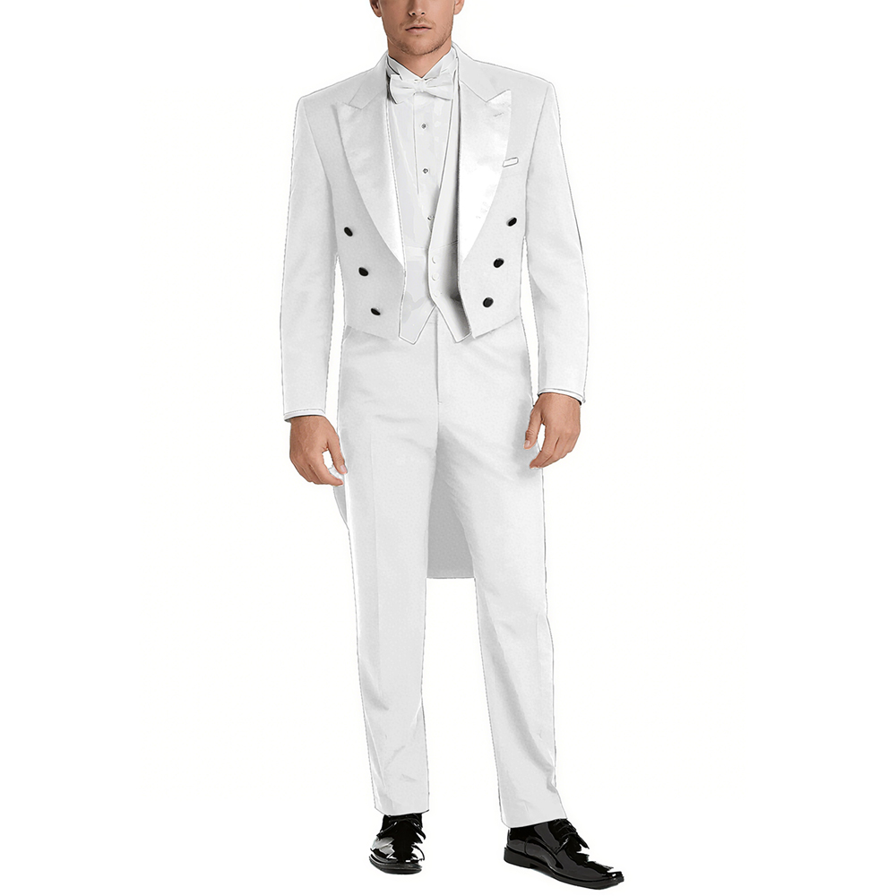 Мужской атласный костюм с пико – обзор и цена Elegant Formal Men'S Wear
