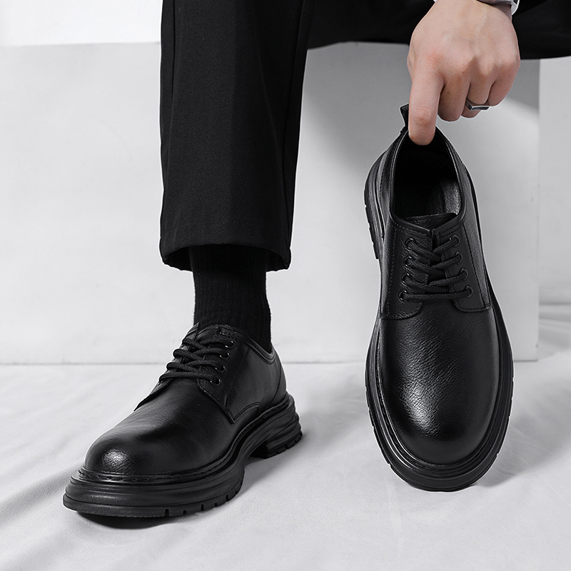 Новые мужские деловые кожаные  – обзор и цена Formal Men Daily Wear Footwear