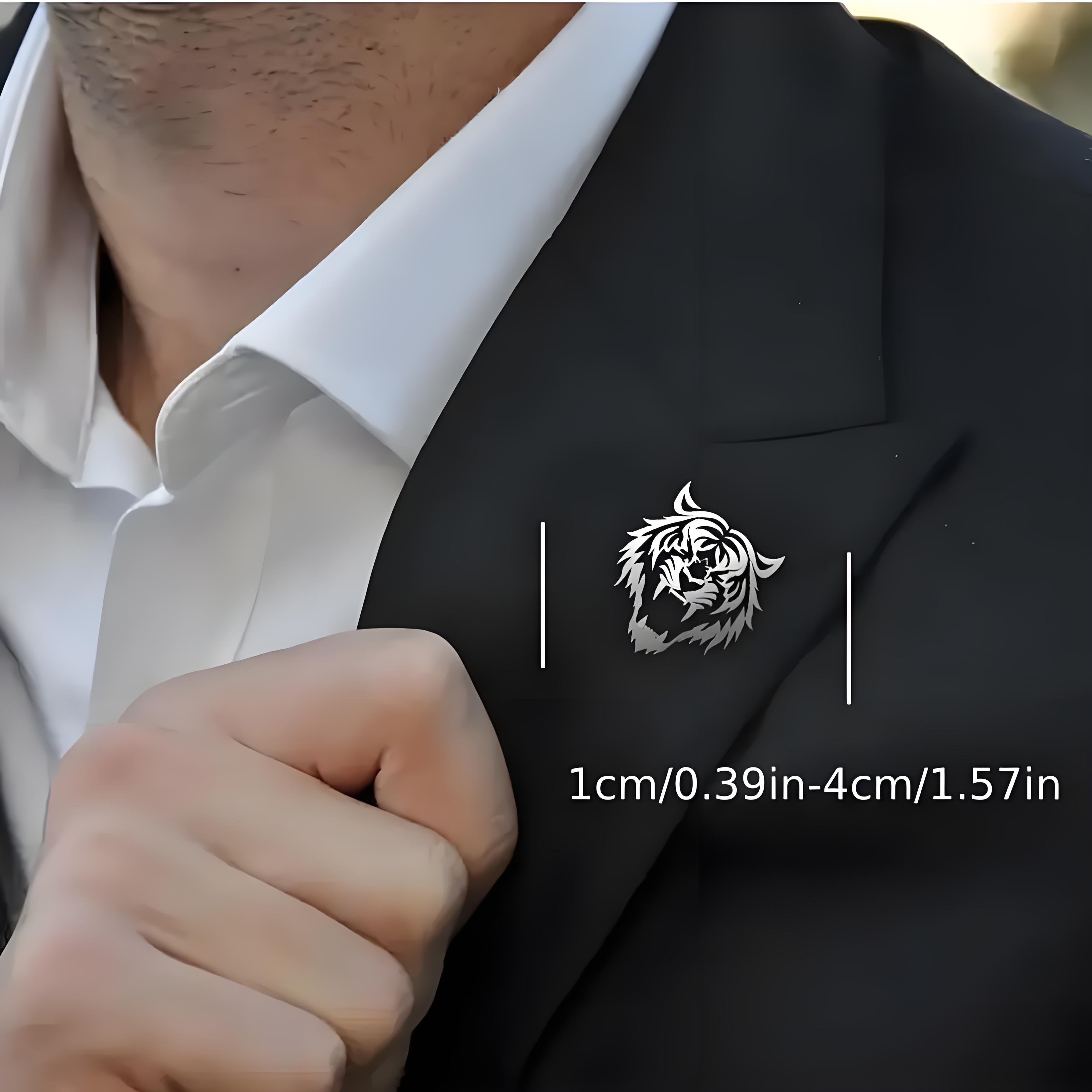 Мужская булавка с головой тигр – обзор и цена Tuxedo Lapel Pin