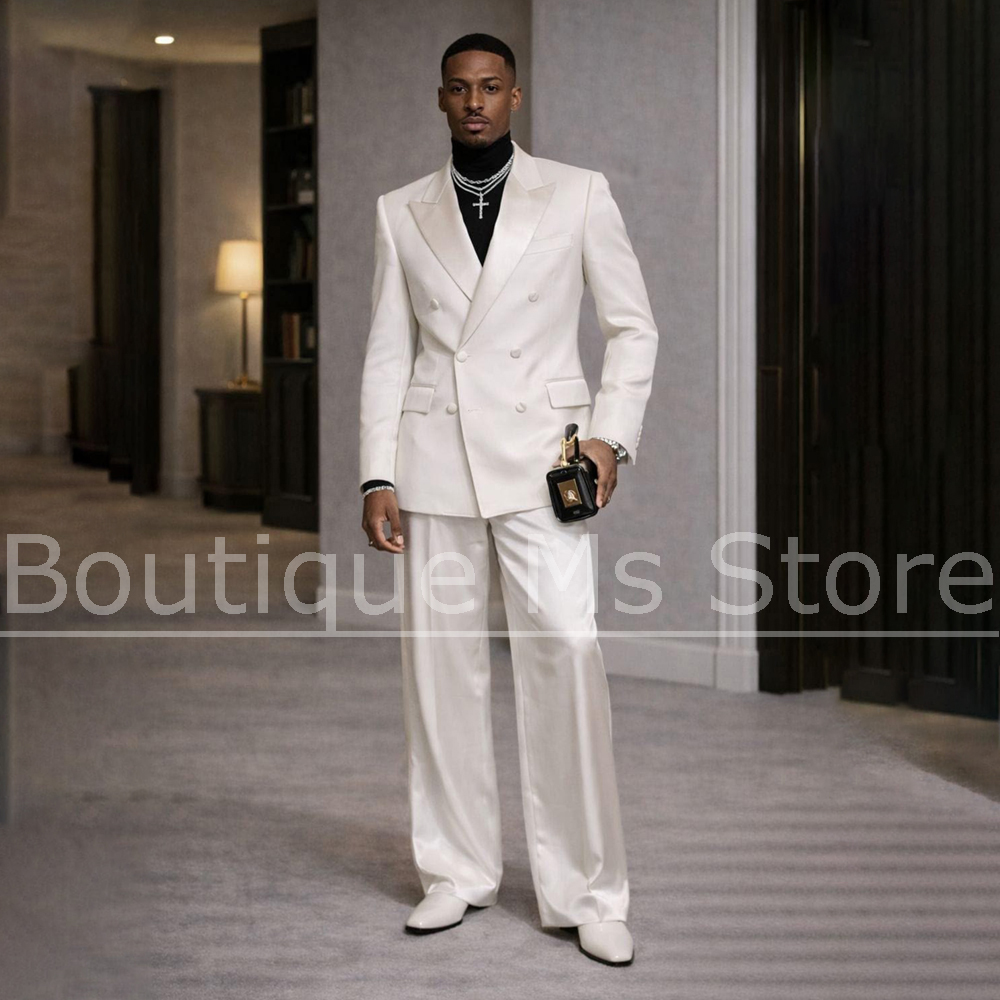 Мужской белый атласный костюм- – обзор и цена Men'S Formal Wear In Wedding