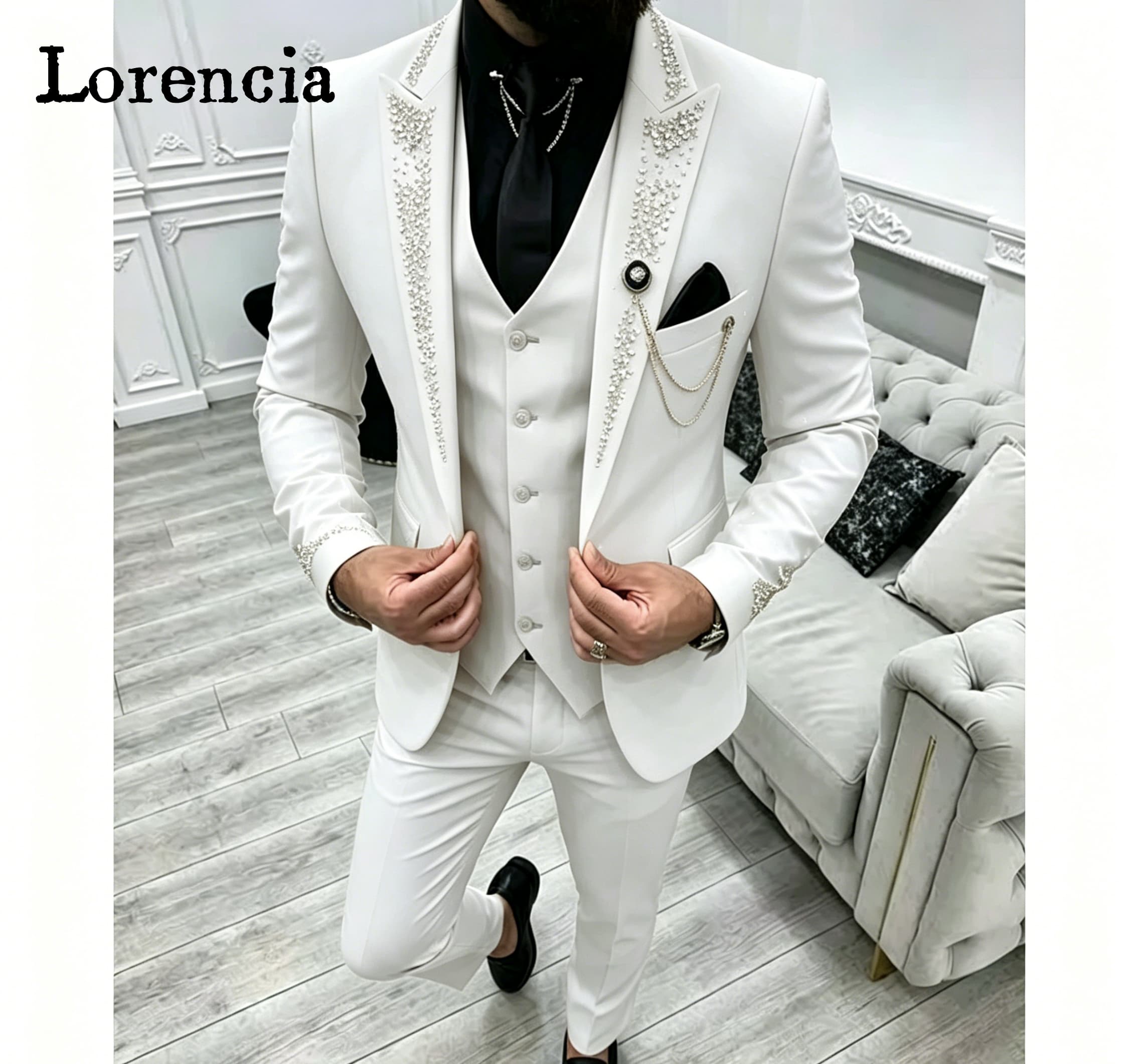 Роскошный мужской костюм-тройк – обзор и цена Elegant Formal Men'S Wear