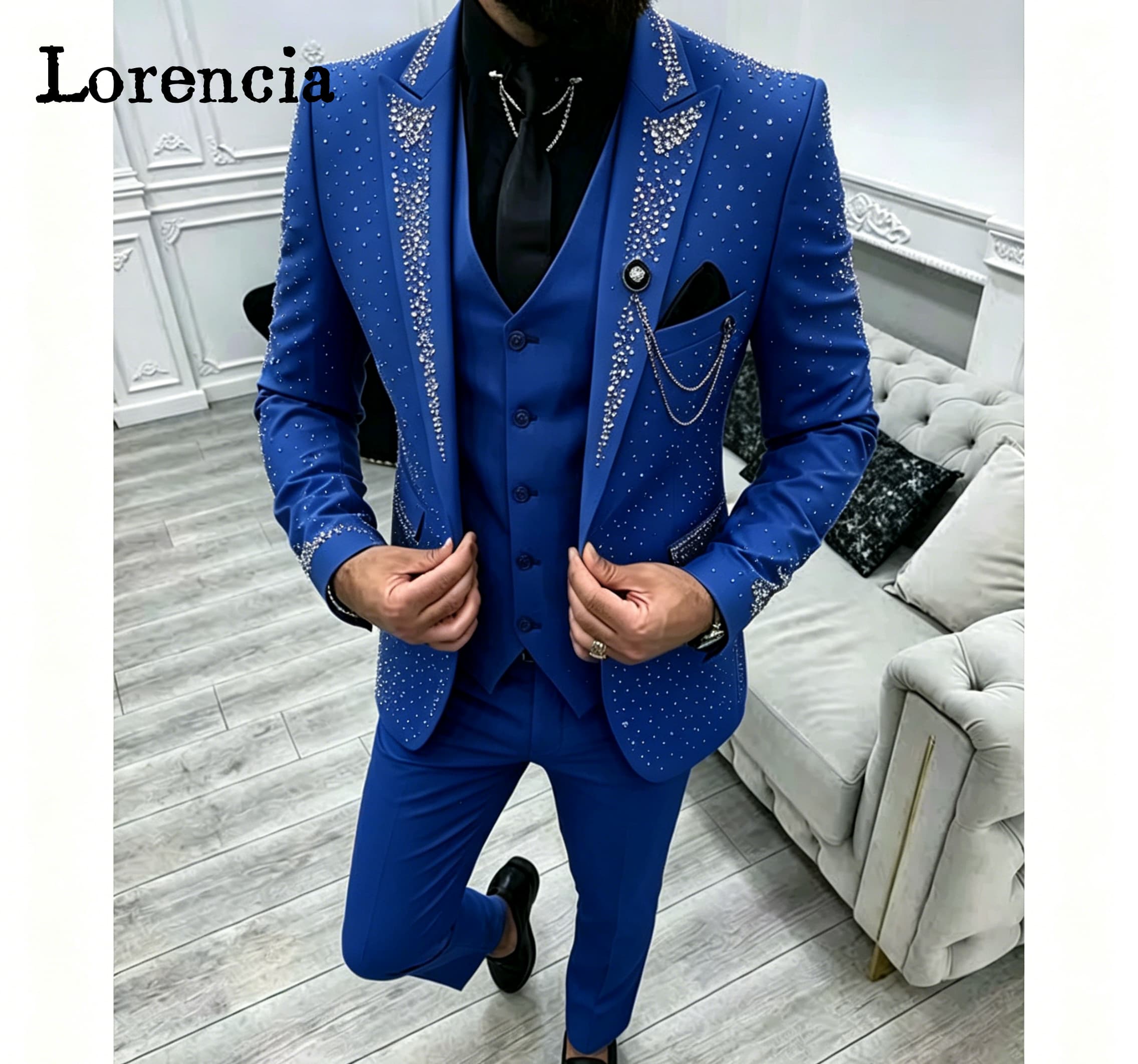 Роскошный мужской костюм-тройк – обзор и цена Elegant Formal Men'S Wear