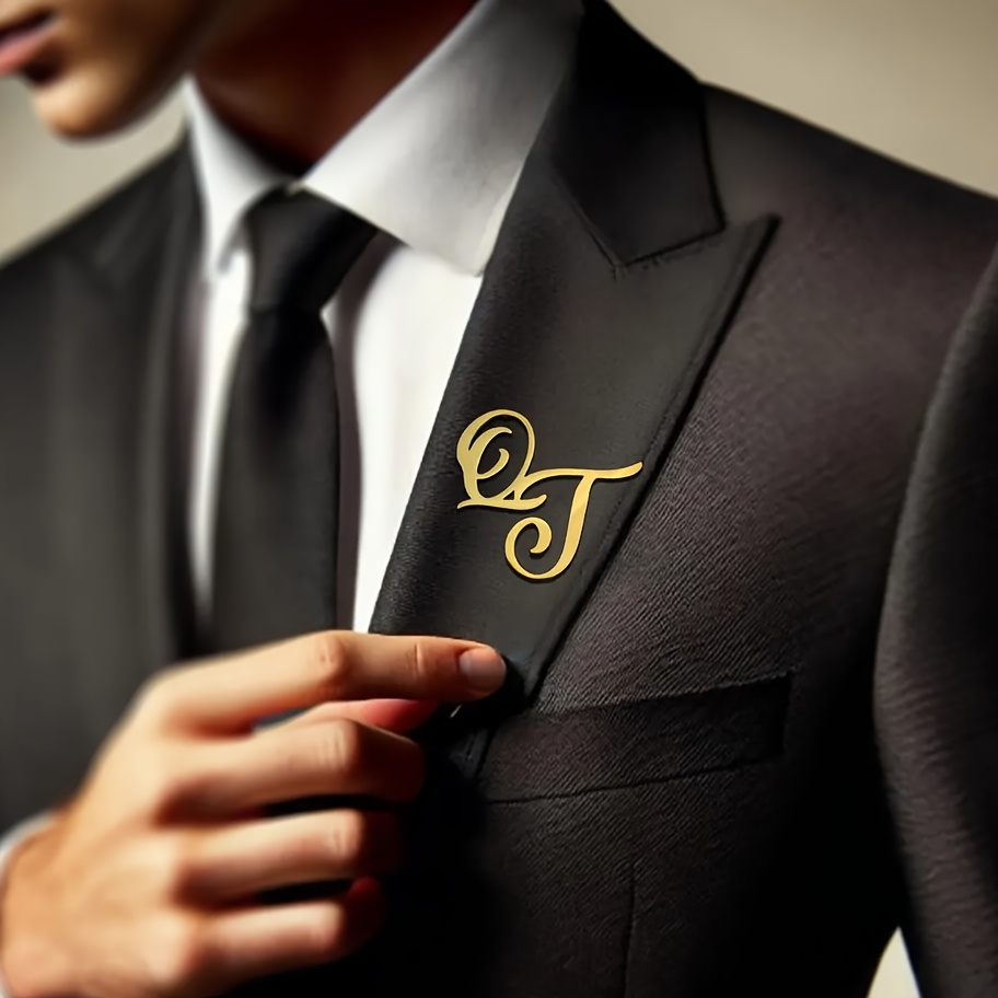 Пользовательская монограмма, н – обзор и цена Tuxedo Lapel Pin