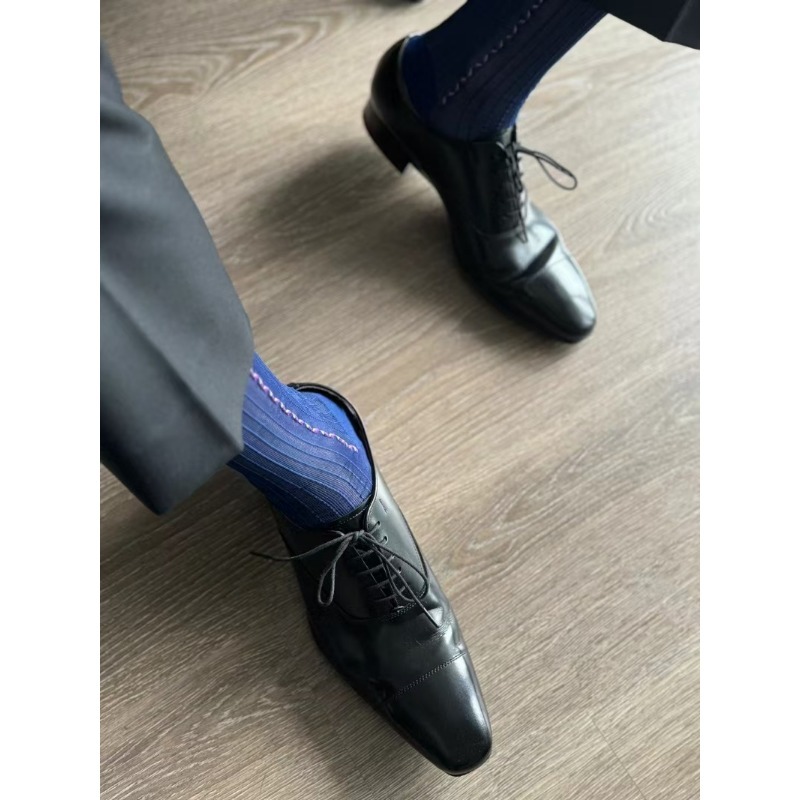 Мужские прозрачные носки для д – обзор и цена Men Formal Wear Blue