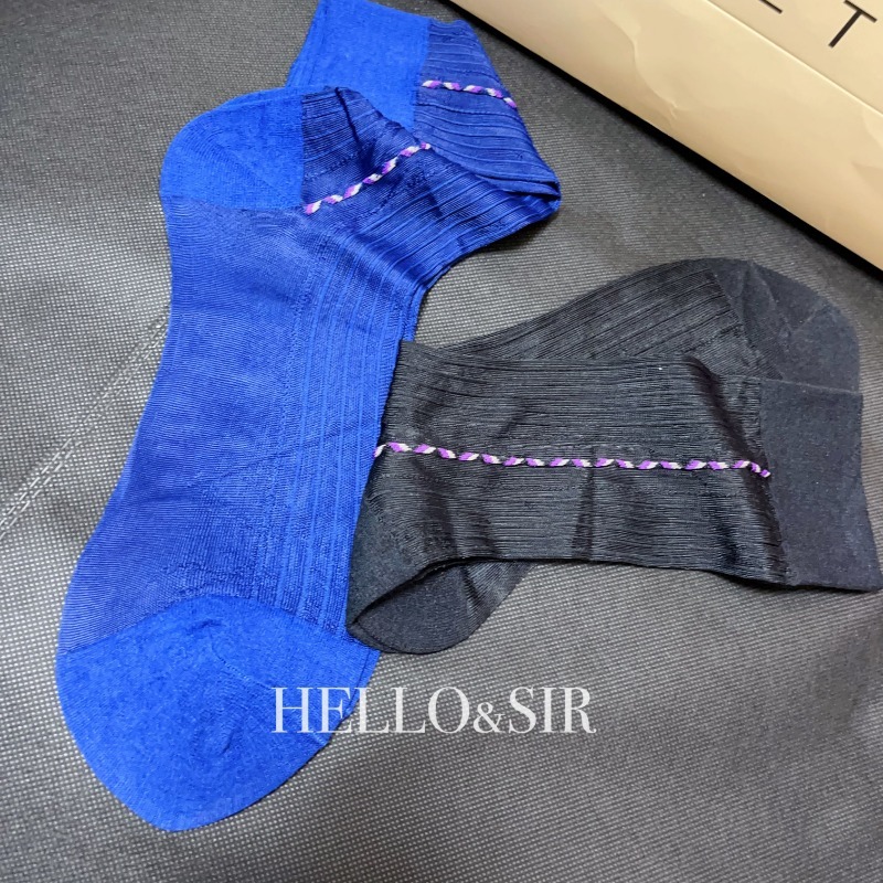 Мужские прозрачные носки для д – обзор и цена Men Formal Wear Blue